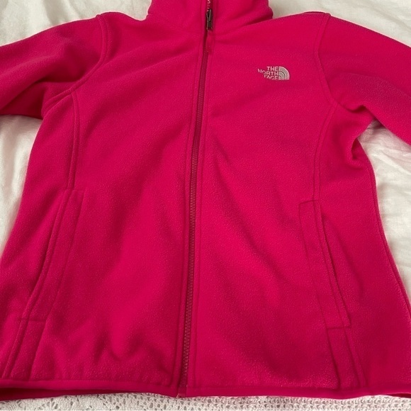 The North Face girls youth Large 14/16 pink/fuchsia fleece jacket - Picture 2 of 6